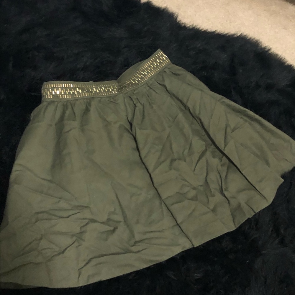 Green Mini Skirt